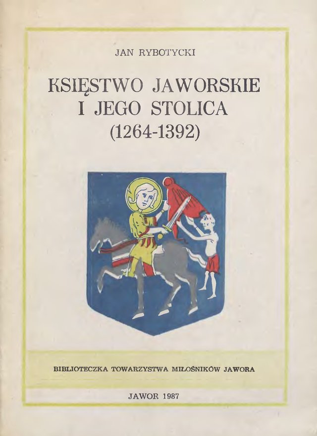 Okładka: Księstwo Jaworskie i jego stolica